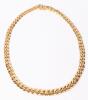 Ladies 14K Yellow Gold Cuban Chain Necklace in Superior Condition from Italy