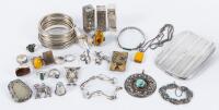 Sterling Silver Jewelry and Objects: Rings, Pendants, Chains, Bracelets, Bangles and More