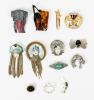 Collection of 12 Traveling Jewelry, All Pins: Prized Salvador Dali Tristan & Isolde Pin, 6 Sterling Silver Pins, Two Lea Stein P - 2