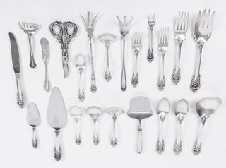 Wallace "Grand Baroque" Sterling Silver Flatware for Twelve (12) plus Sixteen (16) Serving Pieces