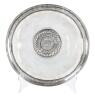 Large Peruvian, Hand Hammered Sterling Silver Bowl Centered with an Authentic, 1894, One(1) Sol Coin