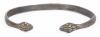 Men's or Ladies Cuff, Slightly Smaller Version of a Medieval Mythical Amphisbaena, Two-Headed, Snake Bracelet/Cuff in Silver - 3