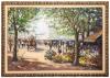 Brataki (Popular Festival Artist. "French Flower Market" (Original Oil on Canvas)