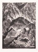 Louis Lozowick. "The Ancient Fortress, Peru" Limited Edition Signed Litho 13/20