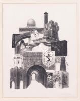 Louis Lozowick. "Prophesy of Amos" (Wailing Wall 2) Limited Edition Signed Litho 4/20