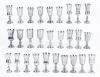 Eight (8) Pair of Matching Russian Imperial Kiddush Cups all in 84 Silver from the late 19th Century. Also a Collection of Four
