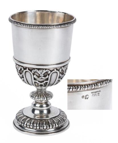 Stunning and Rare Tiffany & Co. Sterling Silver Kiddush Cup Hallmarked Tiffany & Co. with Portuguese Hallmark