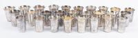 24 Small Russian Vodka (or Kiddush Cups) a Mix of Late 19th and Early 20th Century 84 Silver