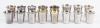 Collection of 14, Medium Sized, Imperial Russian Kiddush Cups, 84 Zolotnik. There are Matching Cups and Two Single Cups of Note