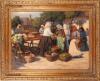 Erno Nagy - Hungarian Village Market Scene, 1940