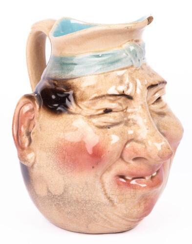 19th-Century English Anti-Semitic Caricature Ceramic Jug