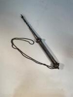 Antique Russian Silver Yad 87.5% Silver (84 Silver Hallmarked) The Attached Chain Also Silver ca. 1900
