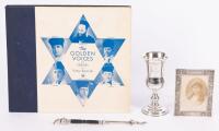 Property from Cantor Yossel Rosenblatt (1882-1933): Kiddush Cup, Signed Album, and Presentation Photo. Group of Four Items.