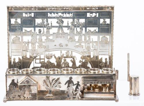 Oded Davidson Signed Silver Menorah