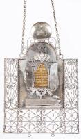 Silver Torah Breastplate, Bezalel Revival Style