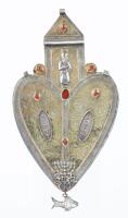 Middle Eastern Jewish Silver Breastplate (Iraq or Yemen), c. mid-20th century