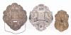 Group of Three Antique Silver Torah Breastplates, 19th-20th Century