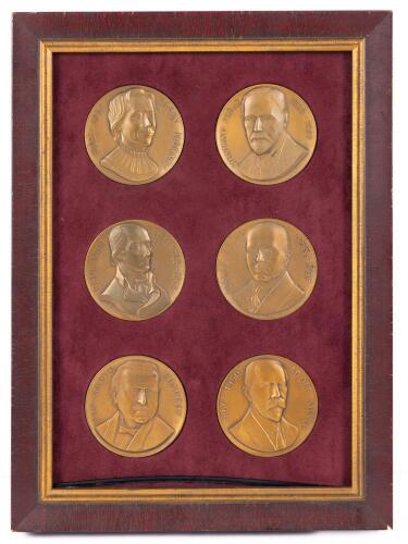 Six Bronze Medallion Portraits of Jewish Pioneers in Psychiatry ("Pathfinders in Psychiatry"), 20th Century