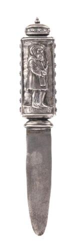 Silver Circumcision Knife with Hidden Powder Compartment, Italy, 19th Century