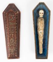 Jewish Memento Mori Coffin with Skeleton, Dated 1827 (Austria)