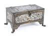 Damascene-Inlaid Jewish Marriage Casket with Hebrew Inscriptions, Middle East, 19th&acirc;&euro;&ldquo;20th Century