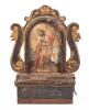Outstanding 18th Century Continental Charity or Alms Box with Original Painted Figure Likely of Moses