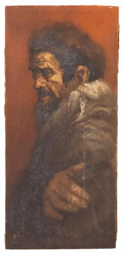 William Weintraub - Portrait of a Jewish Elder, oil on board
