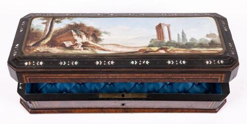 Enamel Box with Porcelain Plaque
