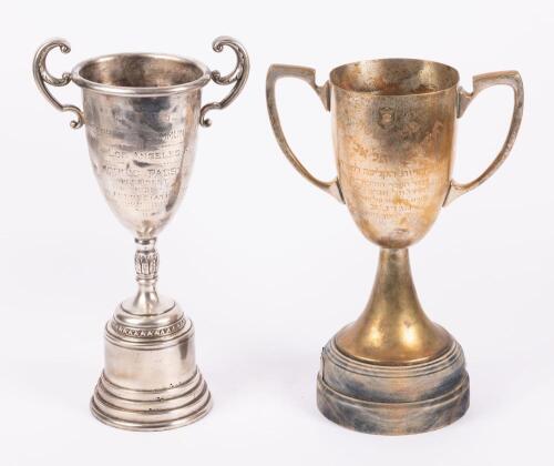 Two Sports Trophies, Los Angeles & Tel Aviv, 1930s.