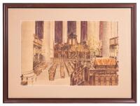 Interior View of a European Synagogue, Early 20th Century