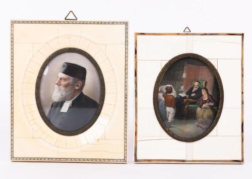 Two Miniature Paintings, Late 19th-Early 20th Century