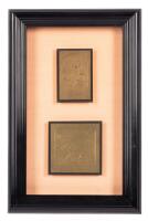 Two Bezalel School Judaica Relief Plaques by Boris Schatz, ca. 1940s, Framed Together