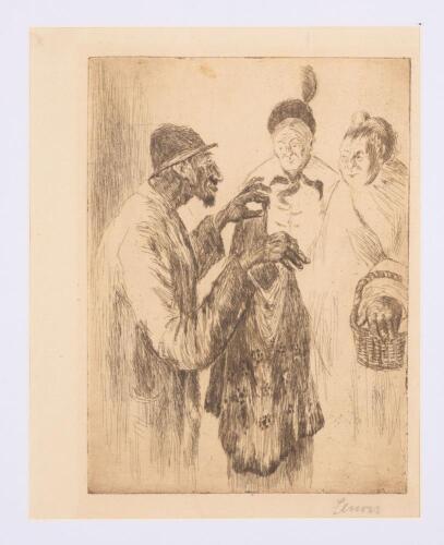 "Jews As Seen by the Germans" - Anti-Semitic German Propaganda Engraving, ca. 1940