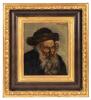 Signed Oil Portrait of a Rabbi, 1926