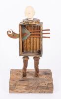 Mid-20th Century Chinese Mixed-Media Figural Sculpture