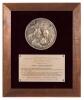American Red Mogen David for Israel "Brother's Keeper" Award Plaque Presented to Arye Abrahamson, ca. 1970s