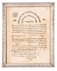 Tunisian Rabbinic Ordination Document Appointing a Shochet, Tunis, 1923