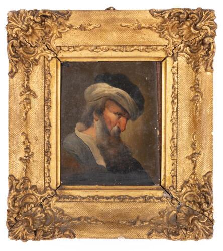 19th Century Oil Portrait of an Oriental Jewish Man