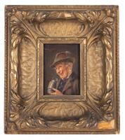 D. Kirchner Eckart - Miniature Portrait of a Man Reading, Munich, circa 1900