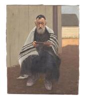 K. Szewczenko (1910-1991), Rabbi Reading, Oil on Canvas