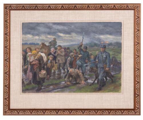 Holocaust Exile of the Jews, Oil on Canvas