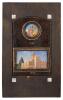 Tower of David and Ruth, Bezalel-Style Watercolor with Pearl Inlay