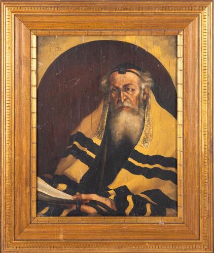 Portrait of the Vilna Gaon, Signed and Certified, Rome (1931-1935)