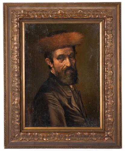Isidor Kaufmann, Rabbi Portrait, in the Moriz Kaufmann Style