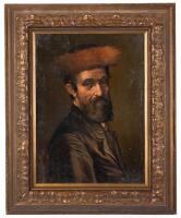 Isidor Kaufmann, Rabbi Portrait, in the Moriz Kaufmann Style