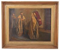 Unknown artist After William Rothenstein, "Carrying the Law," Jewish Religious Scene