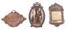 Three Piece Judaica Group &acirc;&euro;&ldquo; Framed Family Photograph, Mezuzah & Bezalel-Style Relief