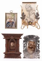 Group of Three Judaica Picture Frames with Early 20th Century Jewish Imagery