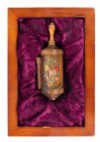 Handwritten Esther Scroll (Megillah) in Decorated Olivewood Case