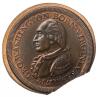 1792 Washington Born Virginia - MINT ERROR. Double Restrike clipped planchet and Broadstrike. Unc - 2